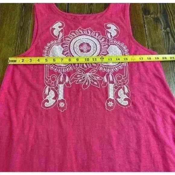 Soft Surroundings Womens Size Large Embroidered Tank Sleeveless Pink - Picture 4 of 7